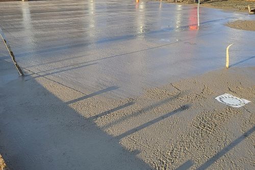 Sol industriel en beton lisse