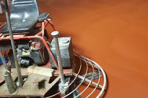 Sol industriel en beton quartze